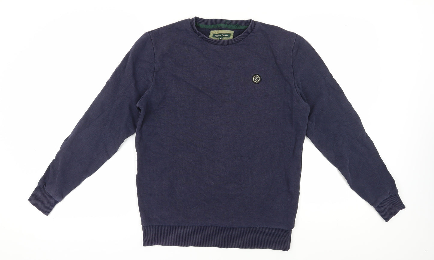 Nicholas Deakins Men's Blue Pullover Sweatshirt M