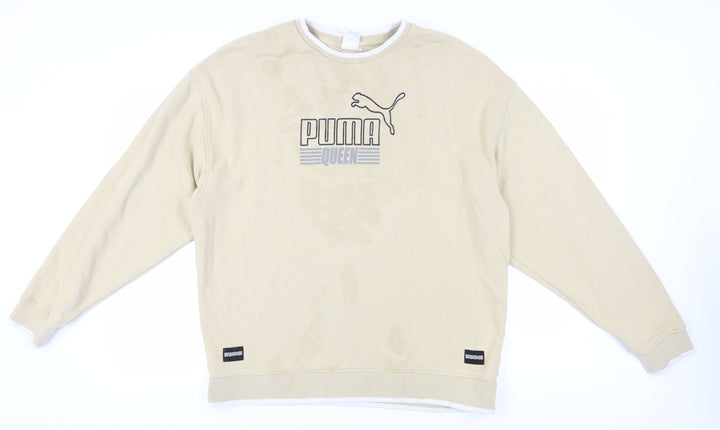 Puma Men's Beige Pullover Sweatshirt L