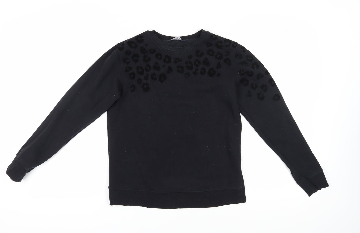 Marks and Spencer Black XS Women’s Animal Print Sweatshirt
