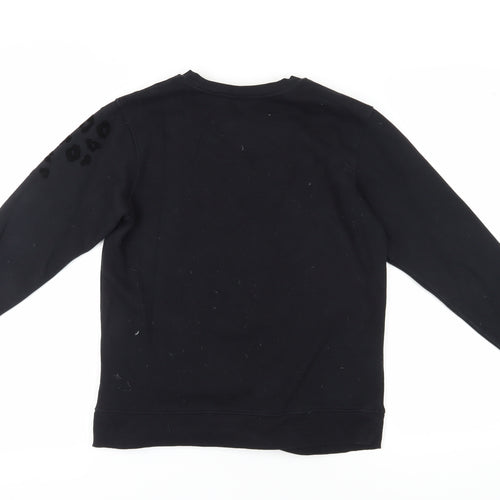 Marks and Spencer Black XS Women’s Animal Print Sweatshirt