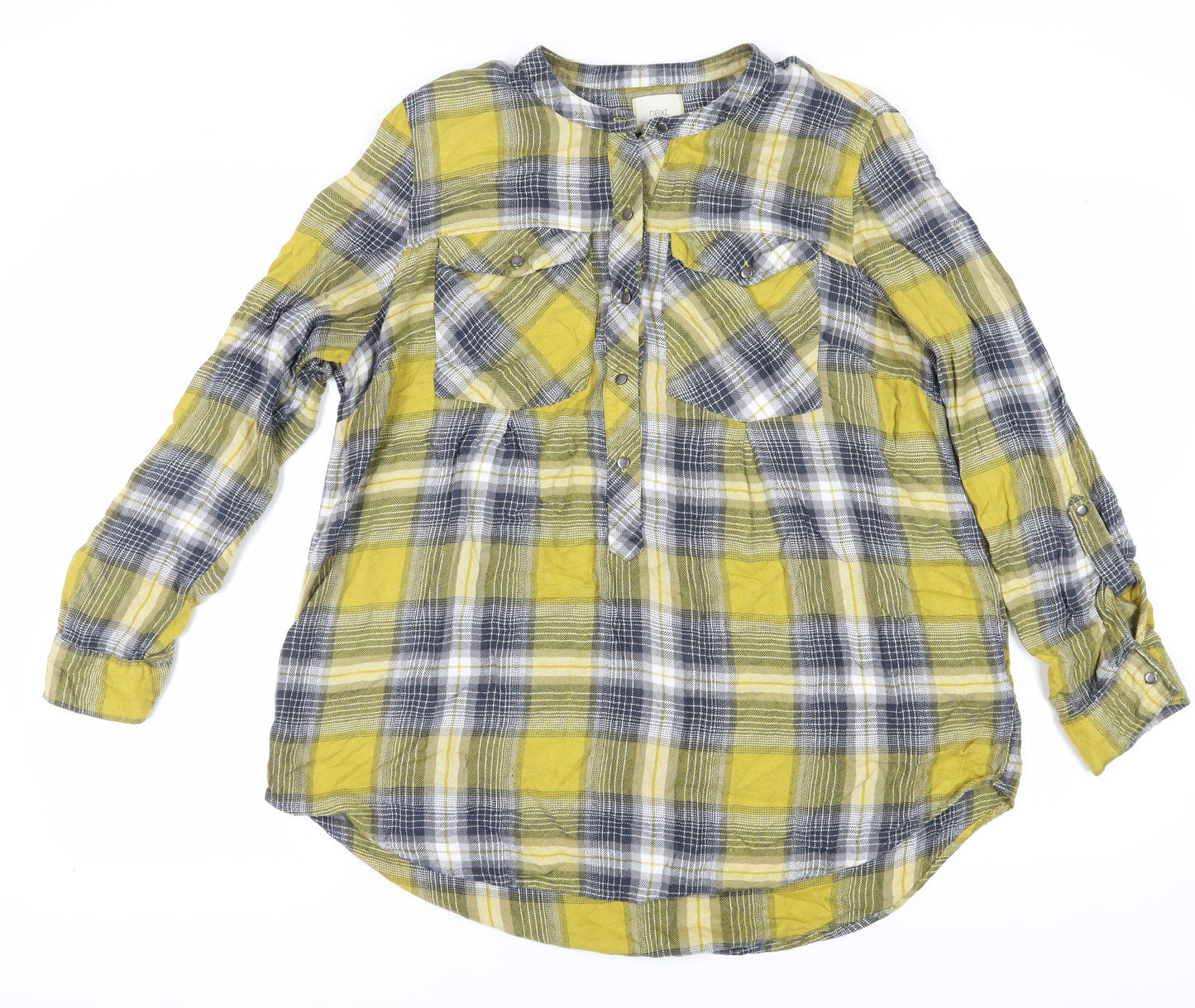 Next Women's Multicoloured Plaid Blouse Size 20