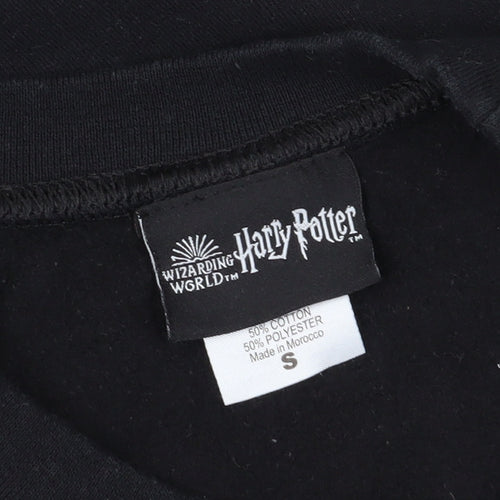 Harry Potter Black Unisex Logo Sweatshirt, S, Casual