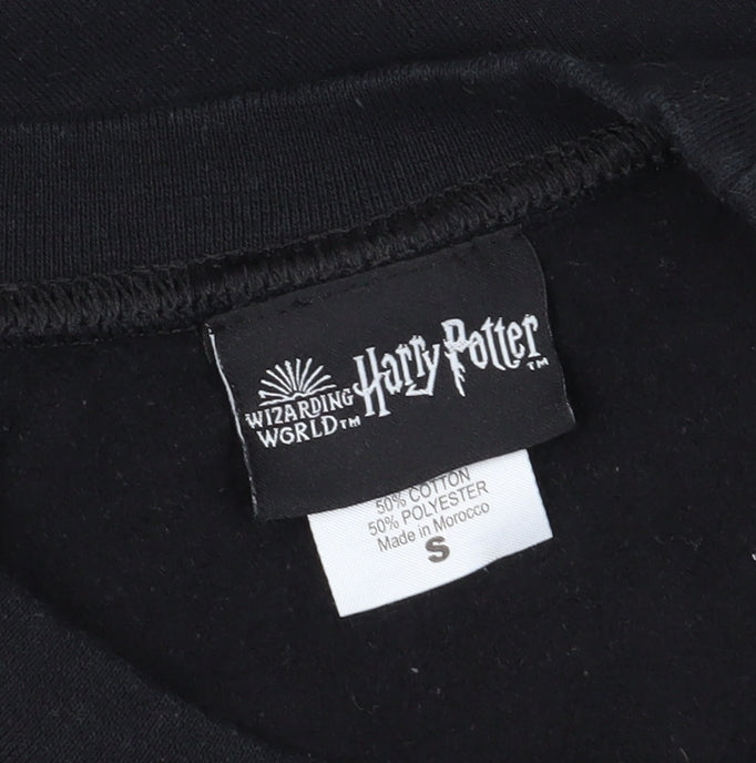 Harry Potter Black Unisex Logo Sweatshirt, S, Casual