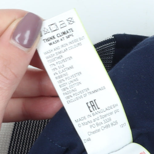 Marks and Spencer Boys Blue Bomber Jacket 8-9 Years