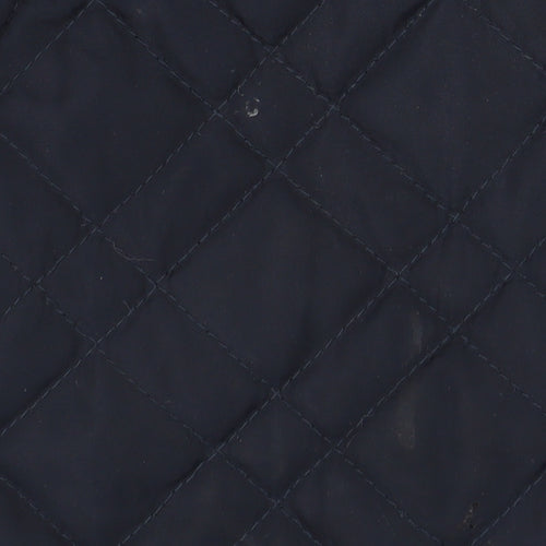 Dash Women's Blue Quilted Waistcoat, Size 16, Casual Style