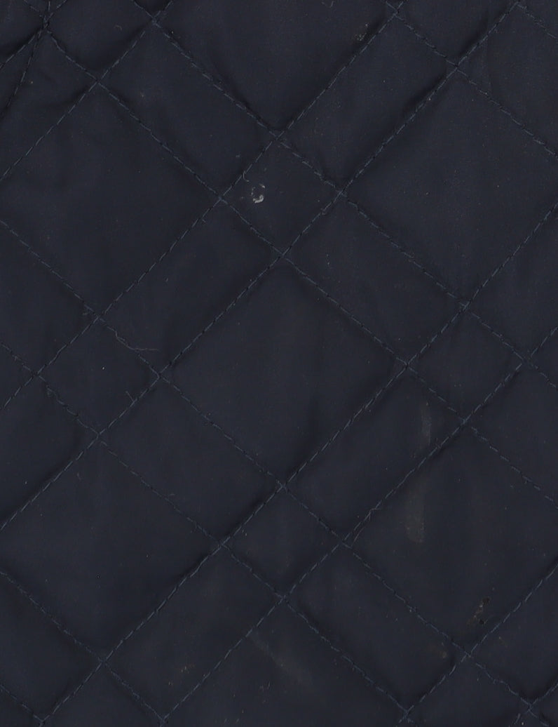 Dash Women's Blue Quilted Waistcoat, Size 16, Casual Style