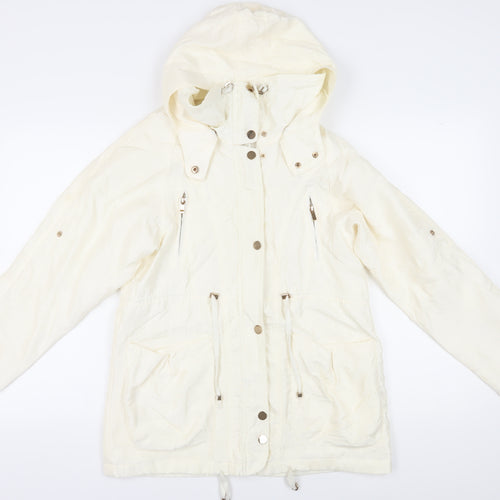 Mudo Collection Women's Ivory Parka Jacket M