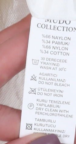 Mudo Collection Women's Ivory Parka Jacket M