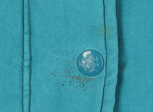 Damart Women's Blue Hooded Parka Jacket - Size L