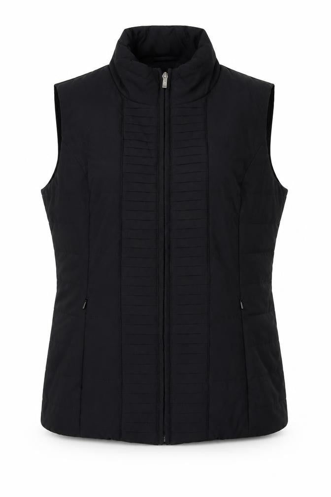 Front view of Marks & Spencer Women Black Regular Fit Waistcoat S