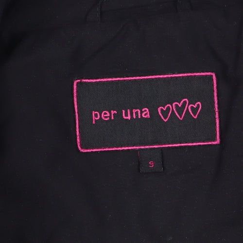 Marks and Spencer Women Black Regular Fit Waistcoat S