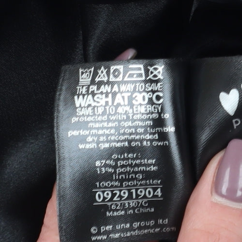 Marks and Spencer Women Black Regular Fit Waistcoat S