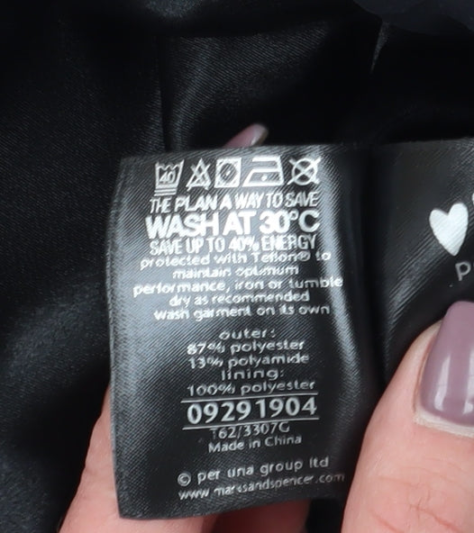 Marks and Spencer Women Black Regular Fit Waistcoat S