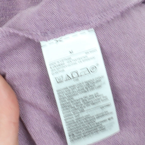 GAP Women's Purple M Basic T-Shirt Casual Wear