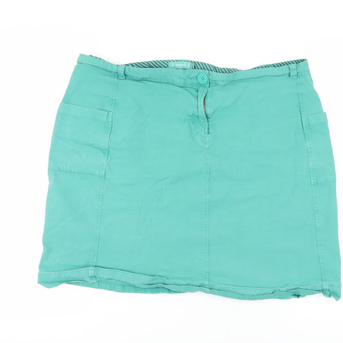 Seasalt Women’s Green Cotton Pencil Skirt Size 20