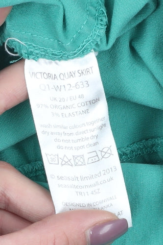 Seasalt Women’s Green Cotton Pencil Skirt Size 20