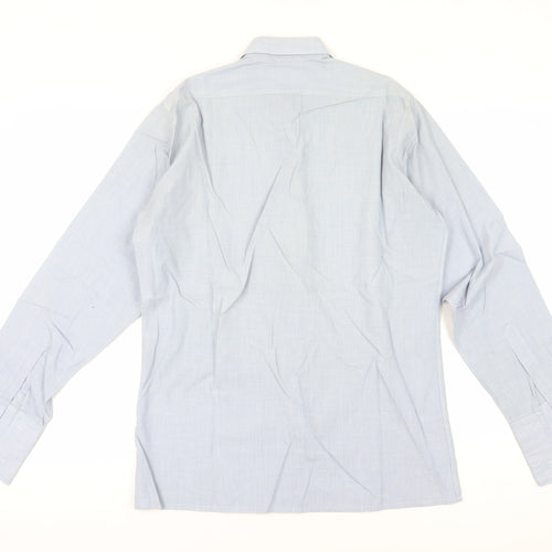 Debenhams Men's Blue Dress Shirt, Size 39, Long Sleeve