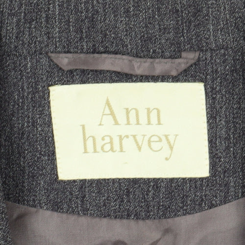 Ann Harvey Women's Grey Overcoat Size 18
