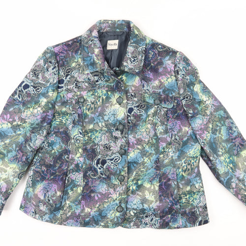 Viyella Women's Multicoloured Floral Jacket Size 18 Classic