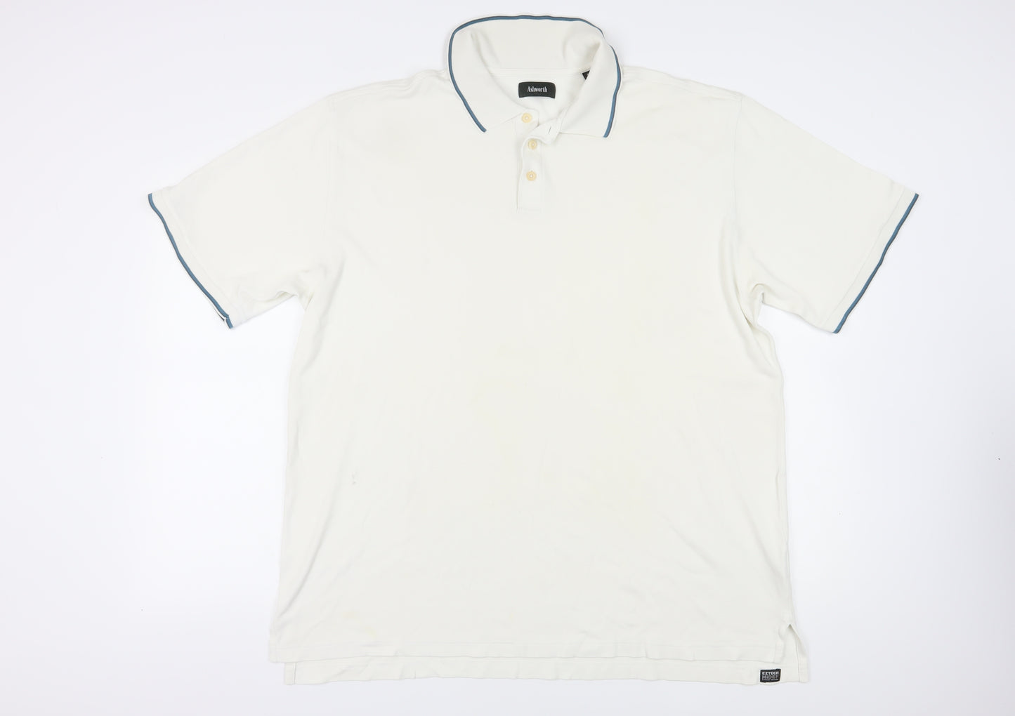 Ashworth Men's White 2XL Cotton Dress Shirt