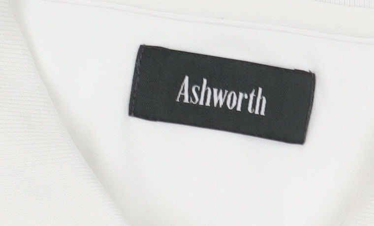 Ashworth Men's White 2XL Cotton Dress Shirt