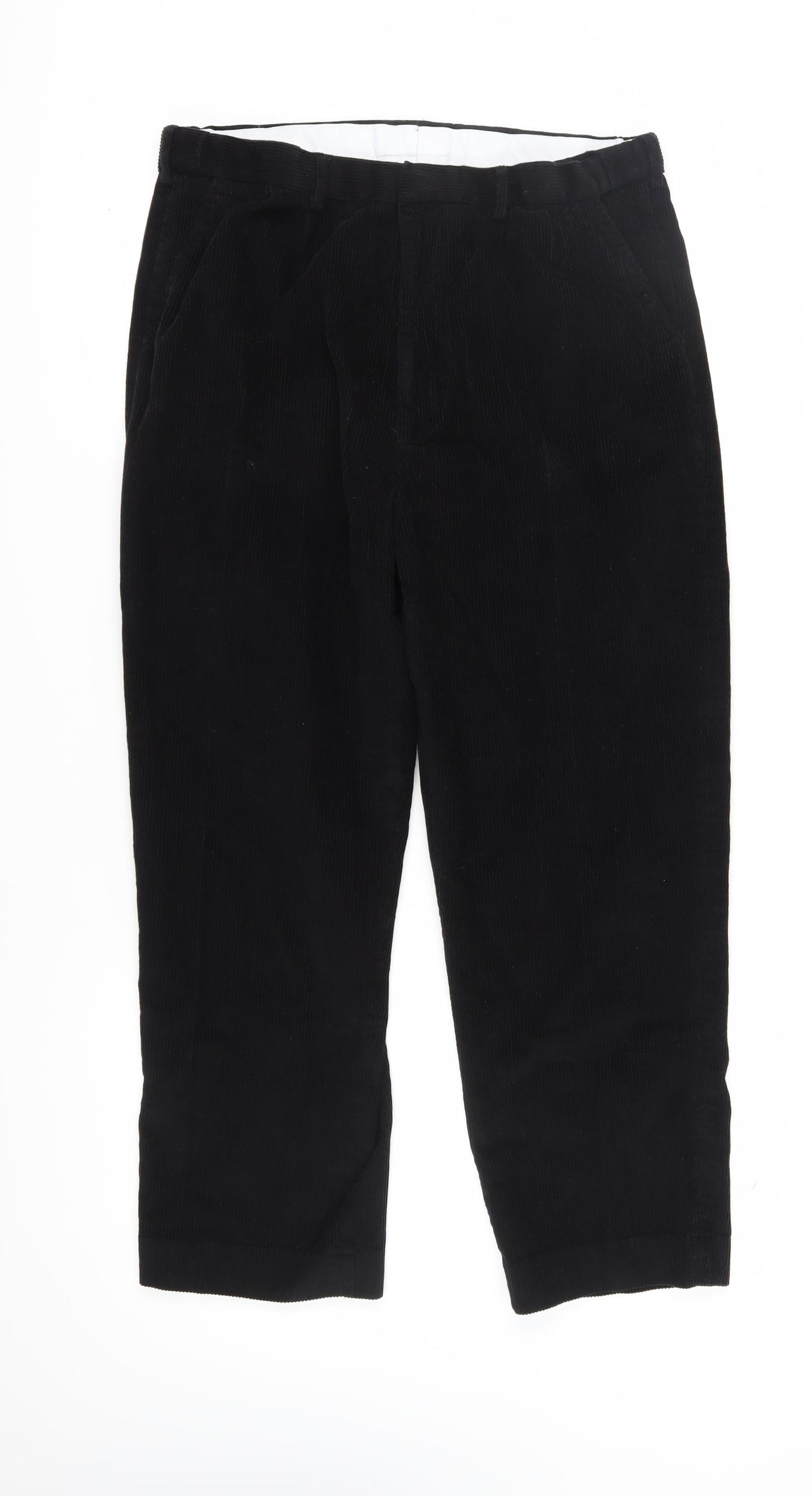 Chums Men's Black Corduroy Trousers 38 Waist 29 Leg