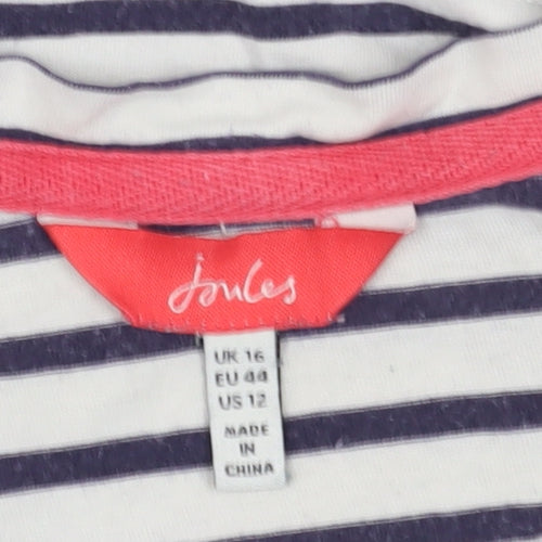 Joules Women's Multicoloured Striped Tank Top Size 16