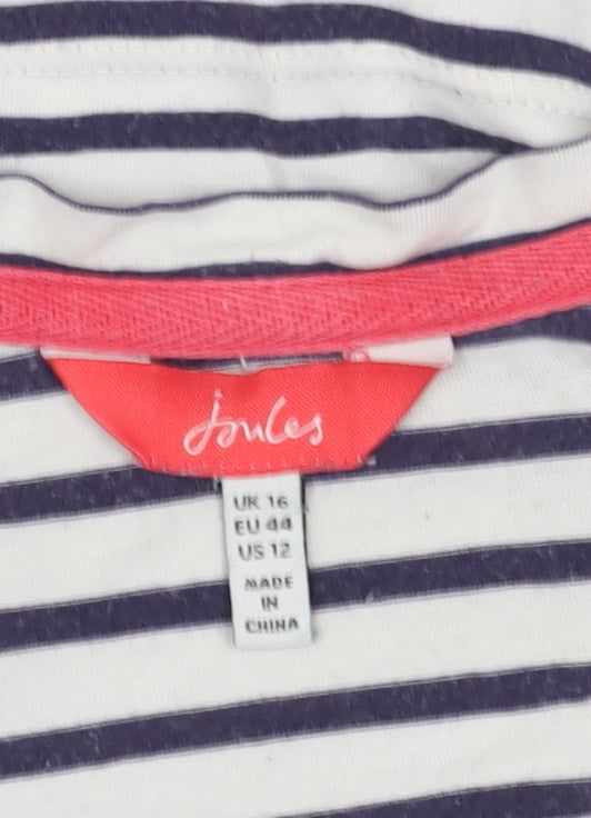 Joules Women's Multicoloured Striped Tank Top Size 16