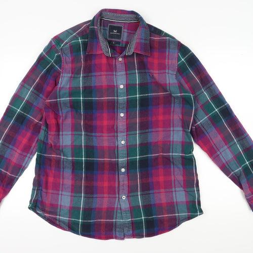 Crew Clothing Men's Multicoloured XL Slim Fit Plaid Shirt