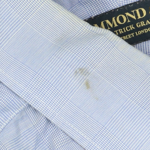 Hammond & Co. Men's Blue Check Dress Shirt 16 Regular