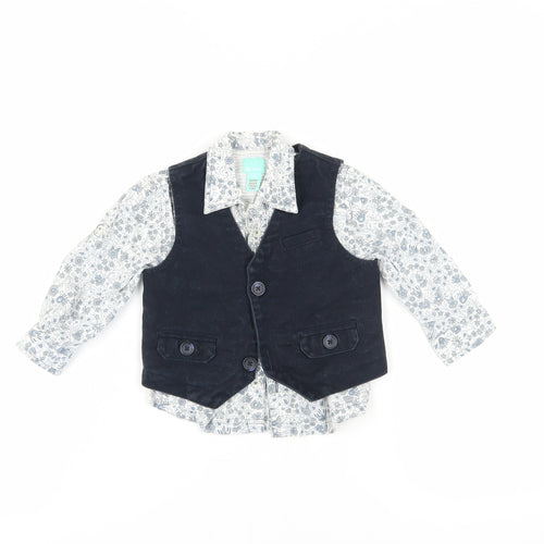Monsoon Unisex Baby Waistcoat Black 18-24 Months Stylish