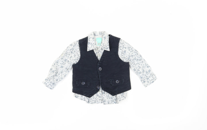 Monsoon Unisex Baby Waistcoat Black 18-24 Months Stylish
