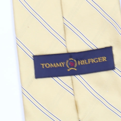 Tommy Hilfiger Men's Silk Striped Tie Set Blue Yellow