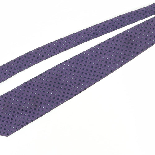 Thomas Nash Men's Purple Geometric Pointed Tie