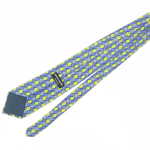 Pierre Cardin Men's Blue Silk Floral Tie
