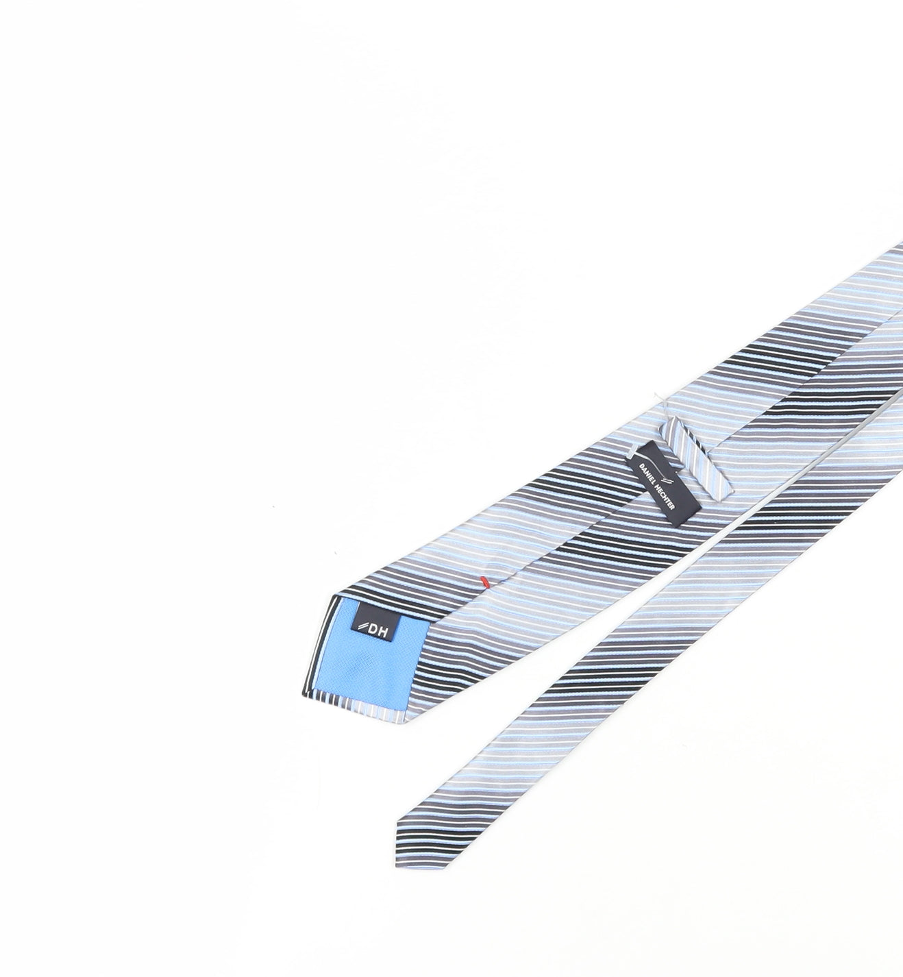 Daniel Hechter Men's Striped Blue Silk Tie