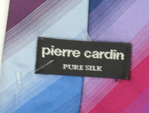Pierre Cardin Men’s Multicoloured Striped Silk Tie