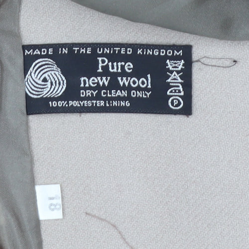 Windsmoor Beige Women's Blazer, Single-Breasted Wool, 18