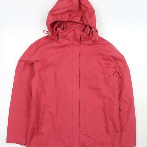 Peter Storm Women's Red Waterproof Hooded Rain Jacket 12