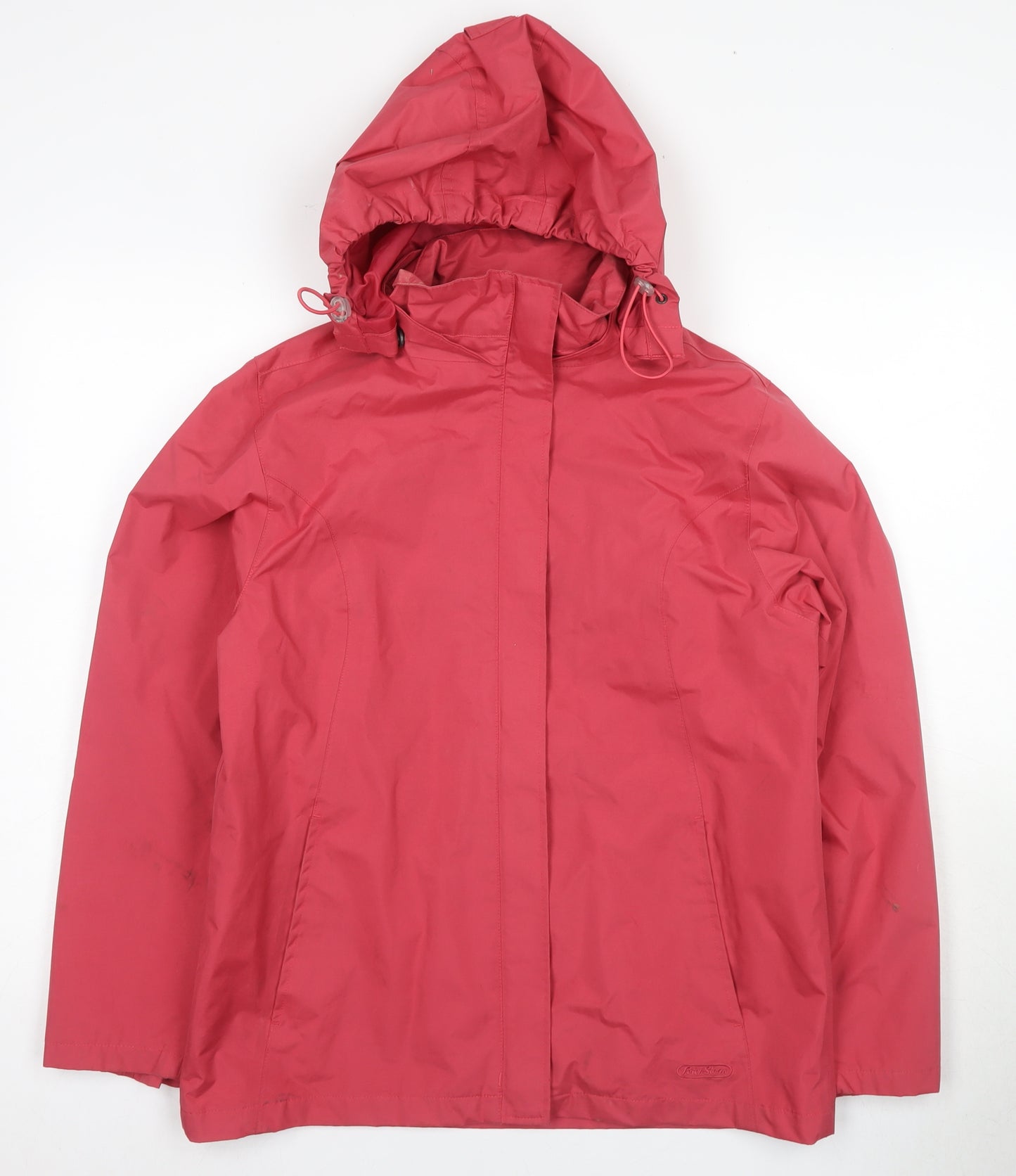 Peter Storm Women's Red Waterproof Hooded Rain Jacket 12