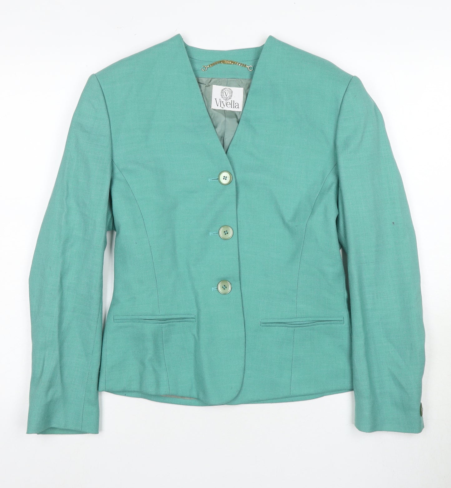 Viyella Women’s Green Size 8 Blazer Suit Jacket