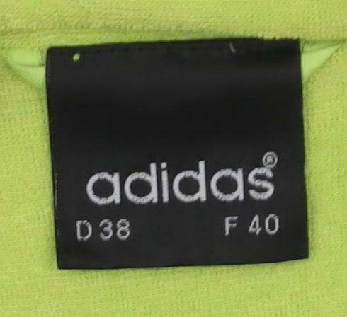 Adidas Women's Green Windbreaker Jacket Size 12