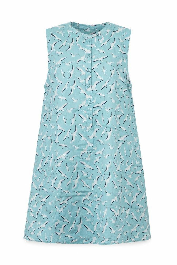 Country to Coast Women's Blue Cotton Shift Dress Size 10