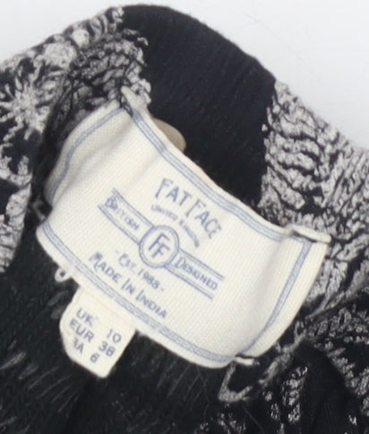 Fat Face Women's Black Culotte Shorts Size 10