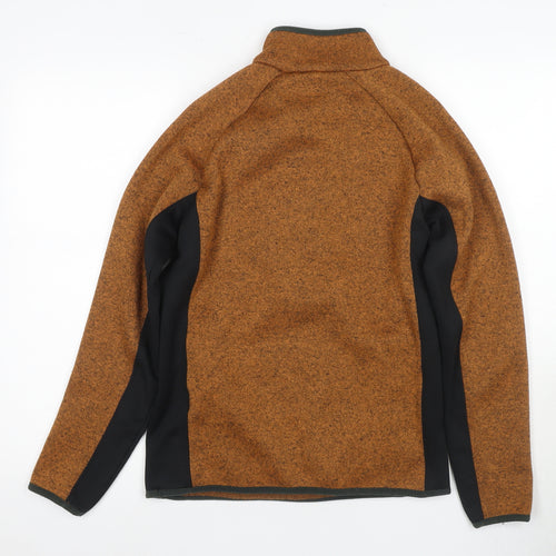 Mountain Warehouse Men's Brown 1/4 Zip Sweatshirt S