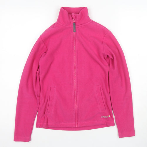 Gelert Girls Pink Full Zip Fleece Hoodie – Size L, Autumn/Winter Essential