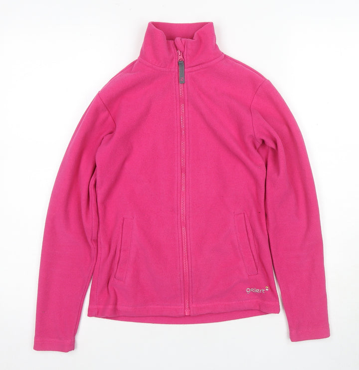Gelert Girls Pink Full Zip Fleece Hoodie – Size L, Autumn/Winter Essential