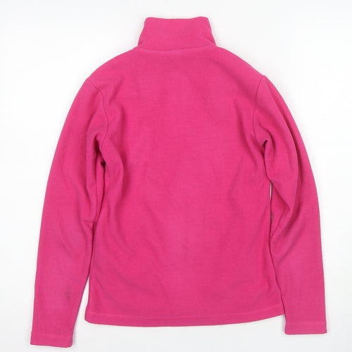 Gelert Girls Pink Full Zip Fleece Hoodie – Size L, Autumn/Winter Essential