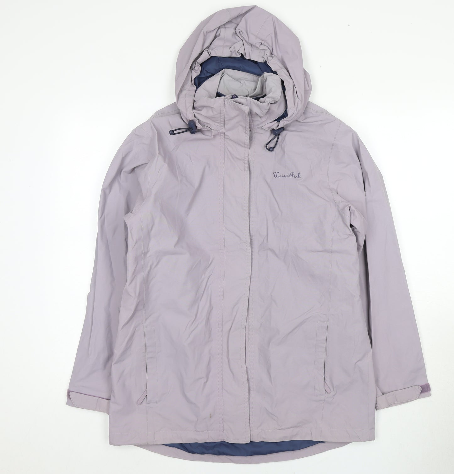 Weird Fish Women's Purple Waterproof Rain Coat M