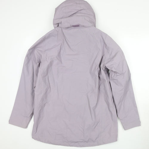 Weird Fish Women's Purple Waterproof Rain Coat M